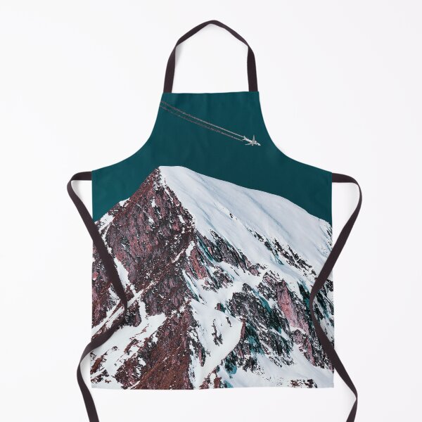 Item preview, Airliner With Contrail Passing Above the Snowy Mountain Peak designed and sold by Hassan  Adnan.
