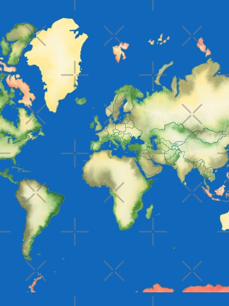 Old World Map in Ink by HajraMeeks