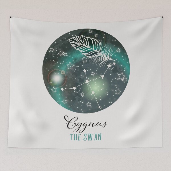 Item preview, Сygnus constellation Astronomy print poster Constellation art Astronomy gifts fo her Swan constellation Science  vintage gift for him designed and sold by GalleryArtField.