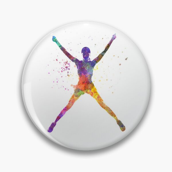 Item preview, Woman runner jogger jumping powerful designed and sold by paulrommer.