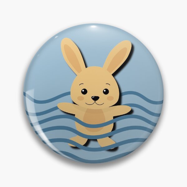 Artikelvorschau, Vegan Swimmer Yellow Bunny Rabbit entworfen und verkauft von cashewdays.