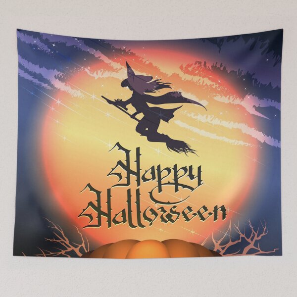 Item preview, Happy Halloween Flying Witch designed and sold by Armandala.