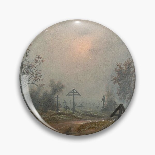 Item preview, Fog over a Russian cemetery (Nebel über einem russischen Friedhof)  - Carl Julius von Leypold  designed and sold by Vintage Designs +.