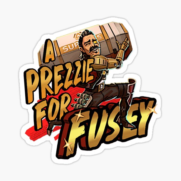 Apex Legends Holospray Fuse "A Prezzie For Fusey" Sticker