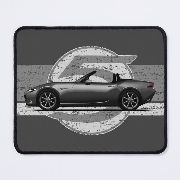 Item preview, My drawing of the iconic Japanese roadster sports car ND with background 5 designed and sold by designjaag.