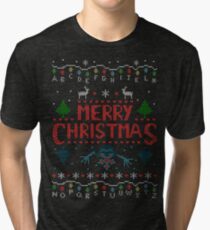 MERRY CHRISTMAS FROM THE UPSIDE DOWN! #2 Tri-blend T-Shirt