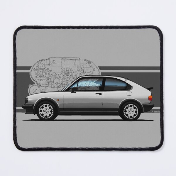 Item preview, My drawing of the iconic transparent tapered Italian classic car designed by Giugiaro (for light backgrounds) designed and sold by designjaag.