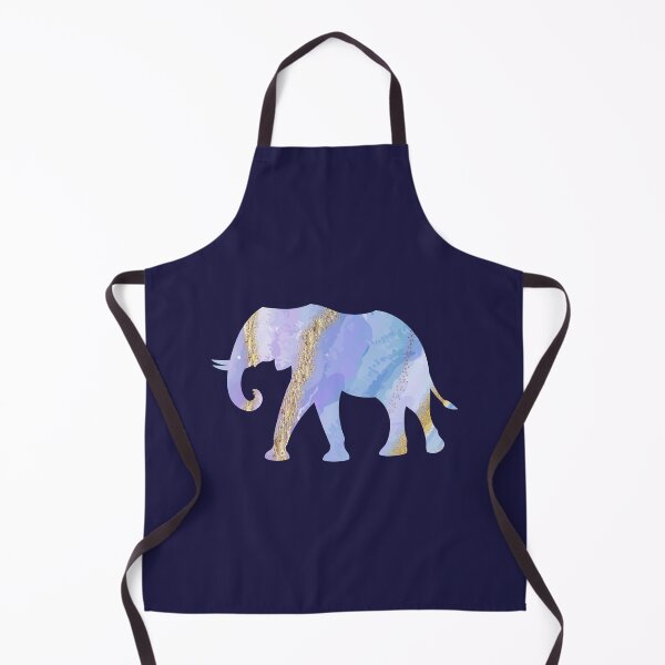 Item preview, Blue Gold Agate Elephant designed and sold by Renatas Traideris.