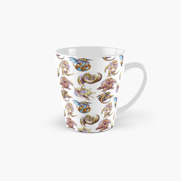 6 petit dragonnets jaune Mug long