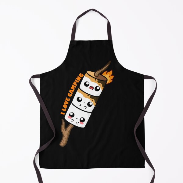 Item preview, Cute Cartoon Marshmallow || I love Camping || Kawaii designed and sold by cookingwithten.
