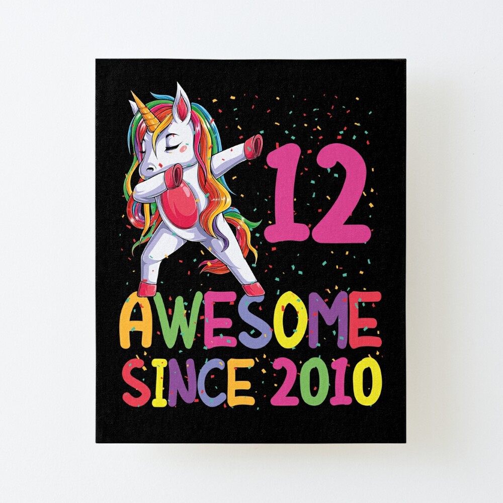 12 Year Old Gifts Girls Teens Dabbing Unicorn 12th Birthday Art