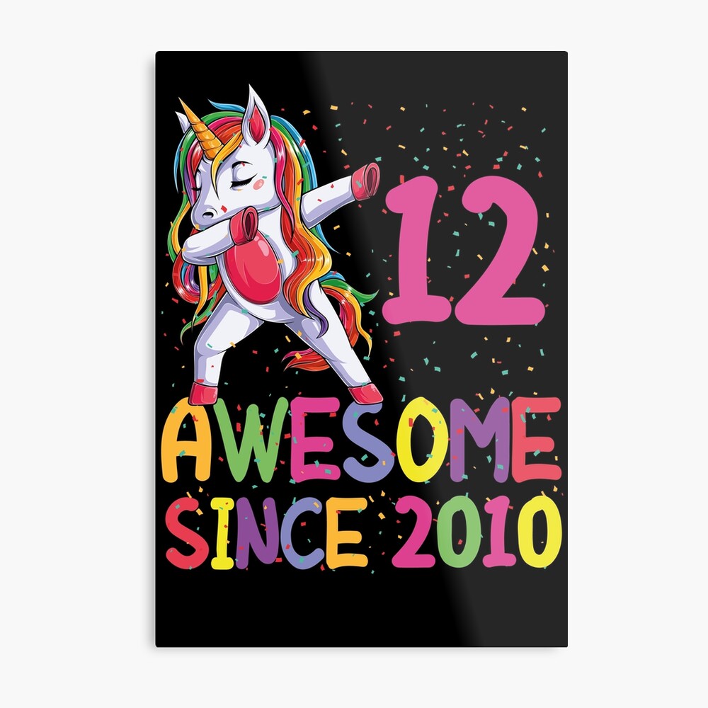 12 Year Old Gifts Girls Teens Dabbing Unicorn 12th Birthday Art