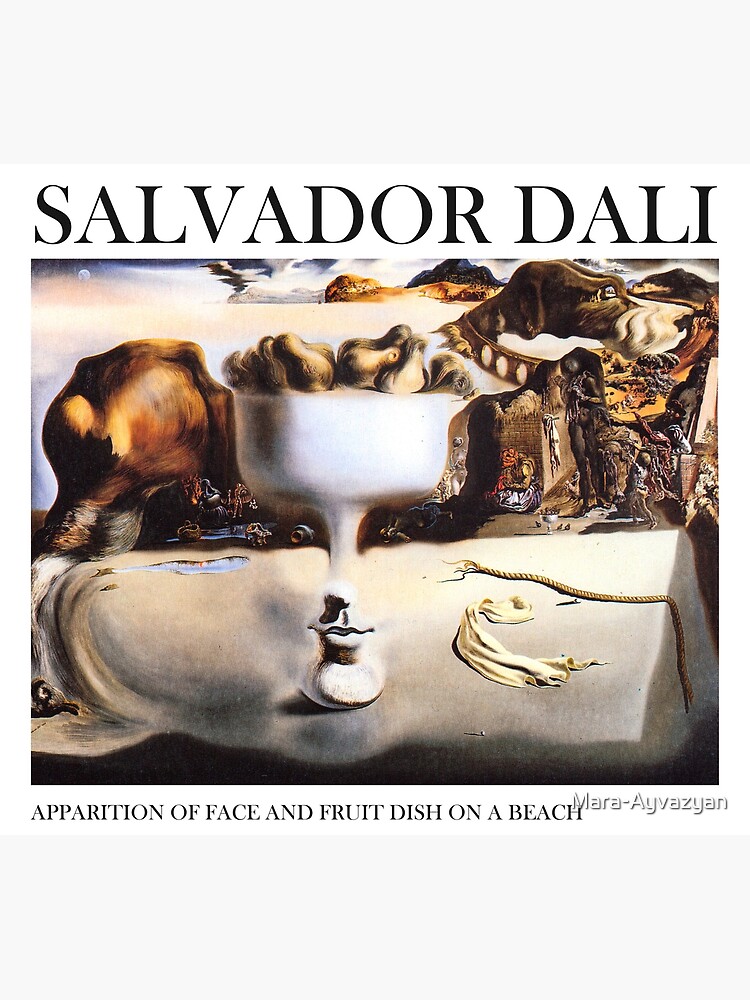 salvador dali apparition of face and fruit dish