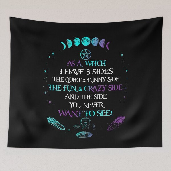 Item preview, As A Witch I Have 3 Sides Witch Design For Witches, Pagan, Wicca designed and sold by Maxartdesigns.
