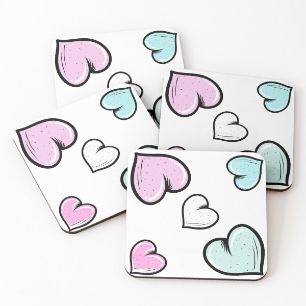 Item preview, Adorable Pastel Hearts designed and sold by AGoldenEmerald.