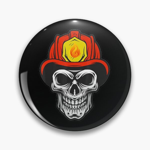 Item preview, firefighter - costmume halloween fireman skull helmet flame  designed and sold by mmons11.