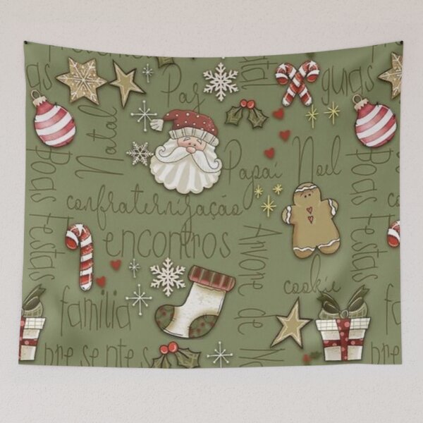 Item preview, Christmas Fabric Artwork designed and sold by Ankaraart.