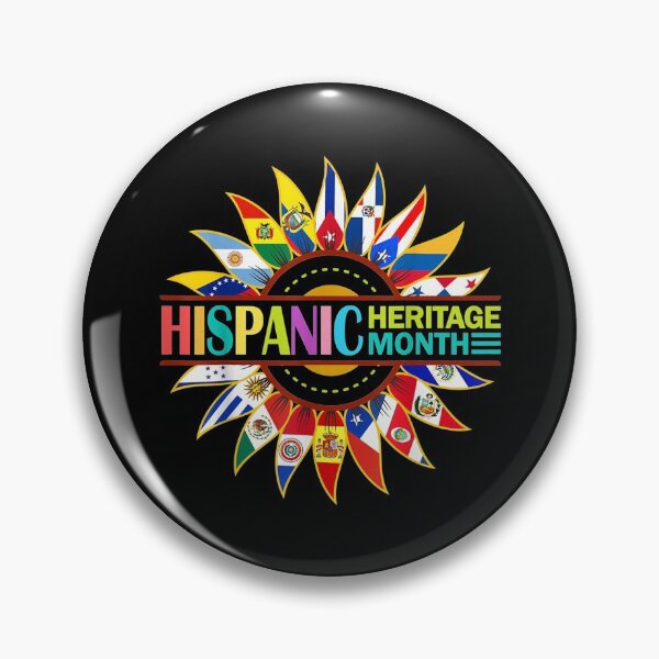 Item preview, Hispanic Heritage Month Latino Countries Flags Sunflower designed and sold by Axelbergmann.