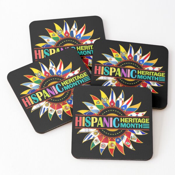 Item preview, Hispanic Heritage Month Latino Countries Flags Sunflower designed and sold by Axelbergmann.