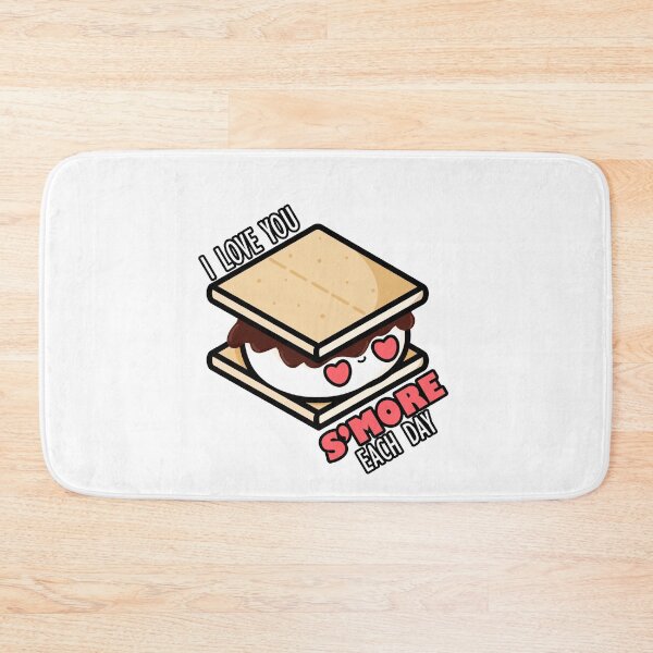 Item preview, Cute Cartoon S'more || I love You S'more Each Day || Kawaii designed and sold by cookingwithten.