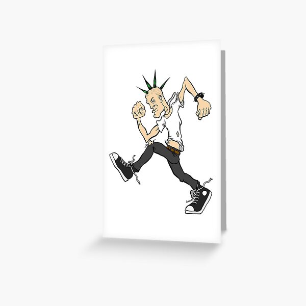 SLAM DANCE PUNK Greeting Card