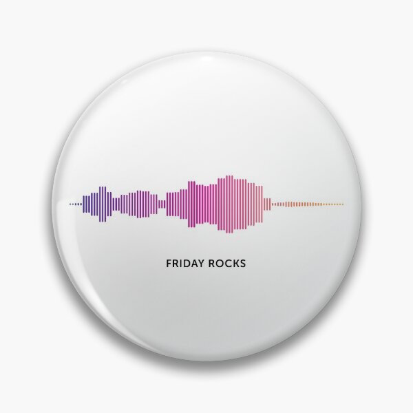 Item preview, Friday Rocks Sound Wave (Colour on White) designed and sold by STUDIO-72.