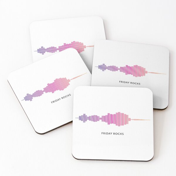Item preview, Friday Rocks Sound Wave (Colour on White) designed and sold by STUDIO-72.