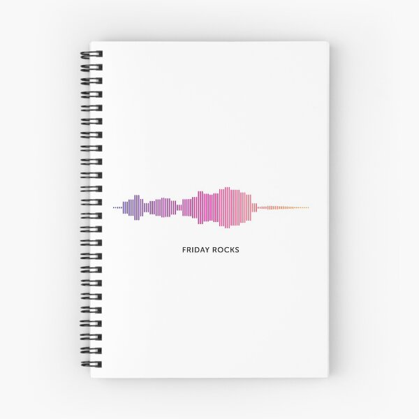 Item preview, Friday Rocks Sound Wave (Colour on White) designed and sold by STUDIO-72.