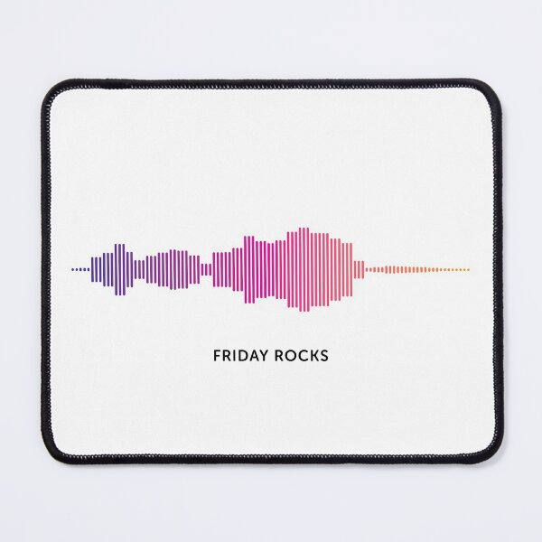 Item preview, Friday Rocks Sound Wave (Colour on White) designed and sold by STUDIO-72.