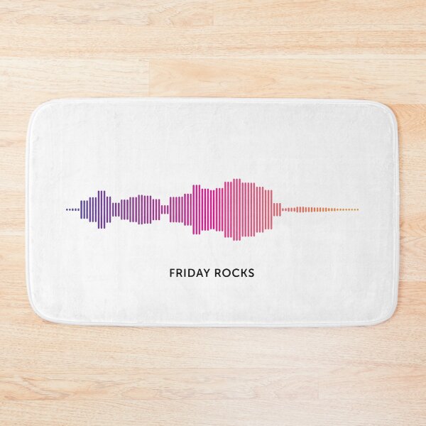 Item preview, Friday Rocks Sound Wave (Colour on White) designed and sold by STUDIO-72.