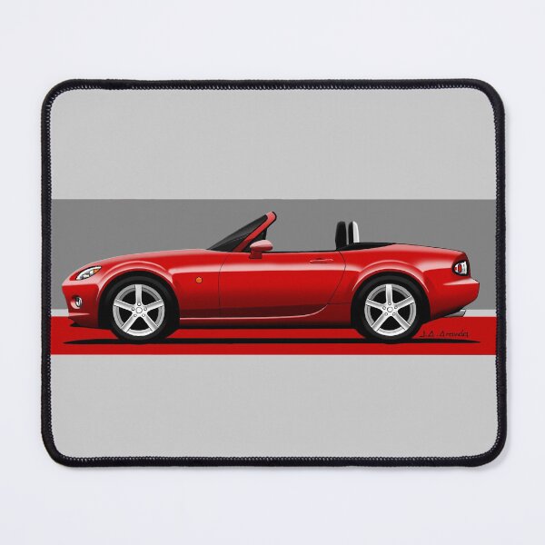 Item preview, My drawing of the red NC 1.8 roadster convertible classic sports car designed and sold by designjaag.