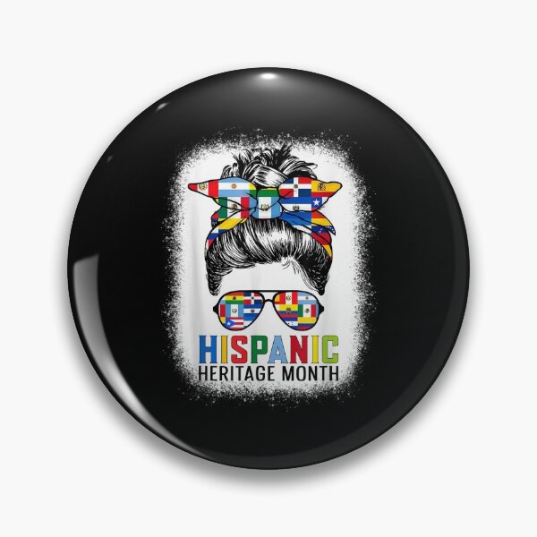 Item preview, Hispanic Heritage Month Flags - Messy Bun Hispanic Women designed and sold by Axelbergmann.