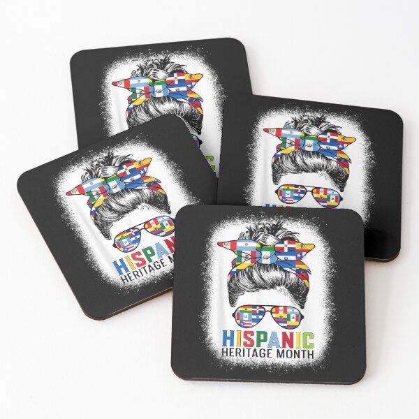 Item preview, Hispanic Heritage Month Flags - Messy Bun Hispanic Women designed and sold by Axelbergmann.