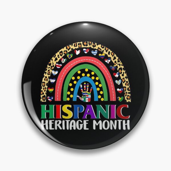 Item preview, National Hispanic Heritage month Rainbow All Countries Flags designed and sold by Axelbergmann.
