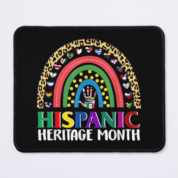 Item preview, National Hispanic Heritage month Rainbow All Countries Flags designed and sold by Axelbergmann.