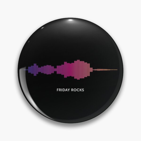 Item preview, Friday Rocks Sound Wave (Colour on Black) designed and sold by STUDIO-72.