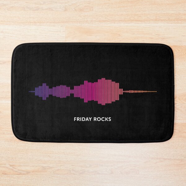 Item preview, Friday Rocks Sound Wave (Colour on Black) designed and sold by STUDIO-72.