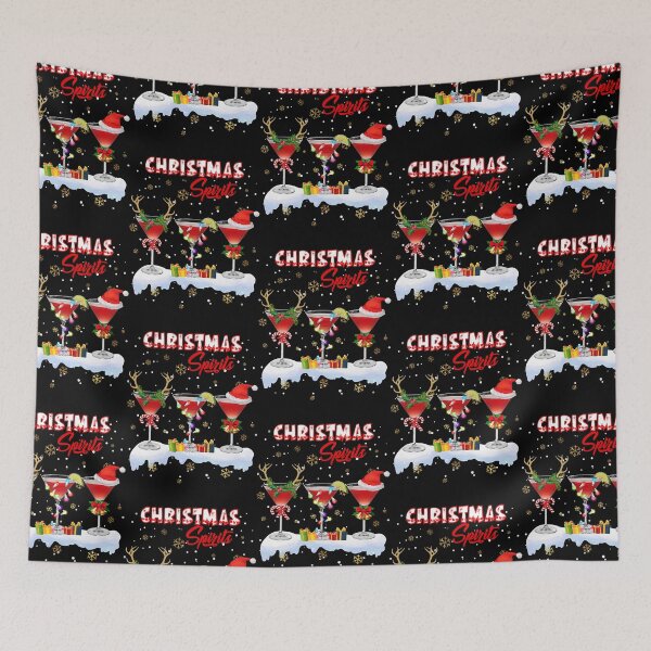 Item preview, Christmas Spirits Cocktail Bubbly Martinis Xmas Reindeer Drink  designed and sold by iciamarks59.