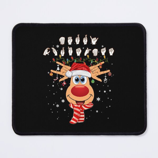 Item preview, Pride ASL Reindeer Deer Merry Christmas Sign Language Deaf designed and sold by mmons11.