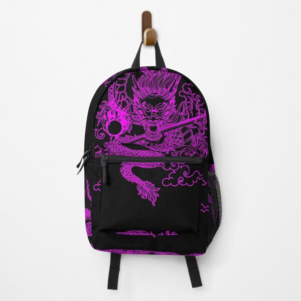 Item preview, Fuchsia Chinese Dragon with Black Background designed and sold by SoccaTamam.