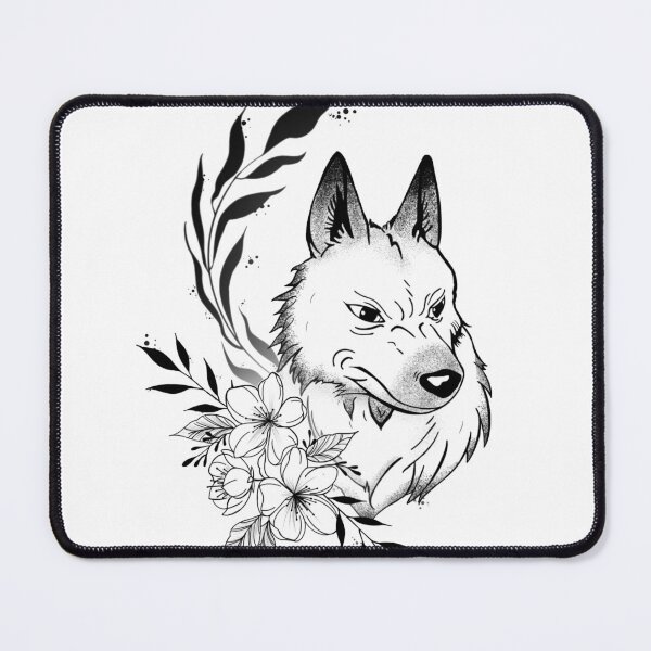 Item preview, Wolf flowers designed and sold by KalikaGraphisme.