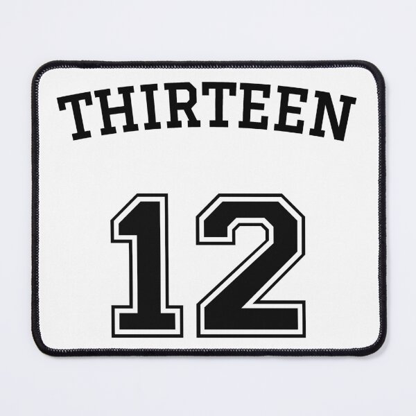 Item preview, Thirteen 12 - Numeric Math Rebel - Black Text Design designed and sold by geeksta.