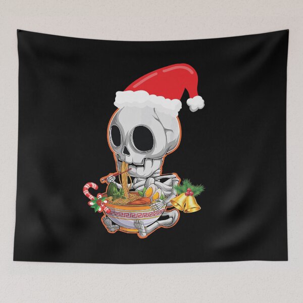 Item preview, Kawaii japanese anime skeleton ramen Christmas ramen Food Lovers  designed and sold by Jeny Lisa.