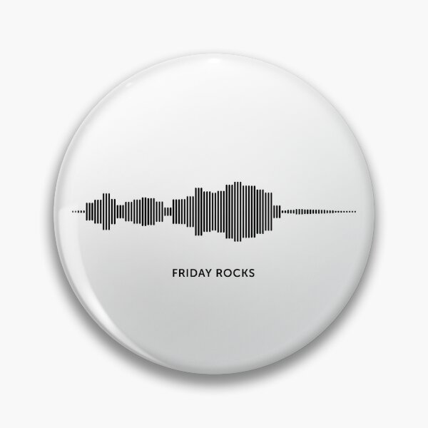 Item preview, Friday Rocks Sound Wave (Black on White) designed and sold by STUDIO-72.