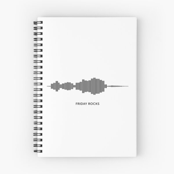 Item preview, Friday Rocks Sound Wave (Black on White) designed and sold by STUDIO-72.