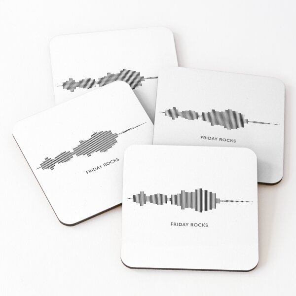 Item preview, Friday Rocks Sound Wave (Black on White) designed and sold by STUDIO-72.