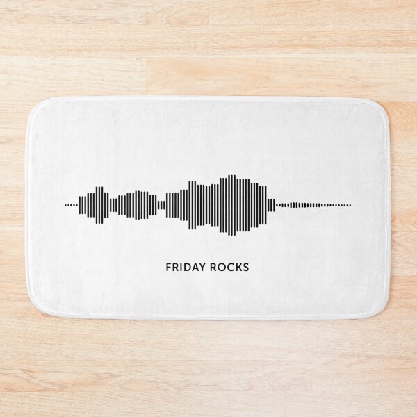 Item preview, Friday Rocks Sound Wave (Black on White) designed and sold by STUDIO-72.