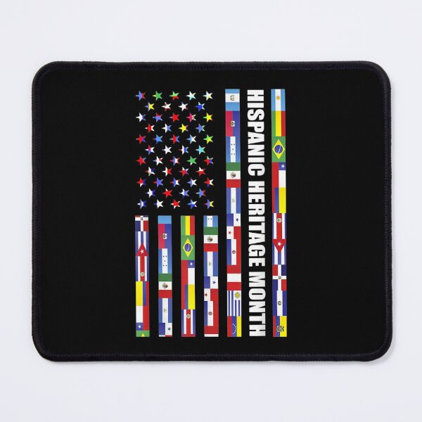 Item preview, National Hispanic Heritage month USA Flag all Countries designed and sold by Axelbergmann.
