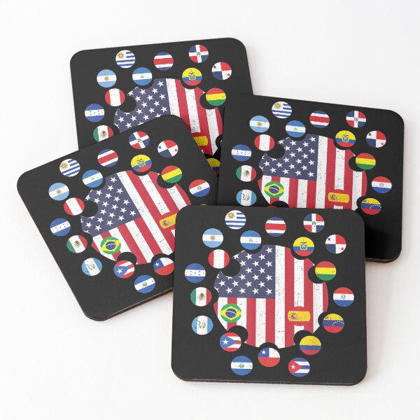 Item preview, National Hispanic Heritage Month American Latino Flags designed and sold by Axelbergmann.
