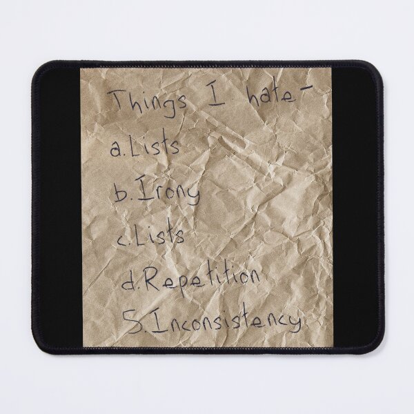 Item preview, I List, Therefore I Am designed and sold by GeorgeStark.